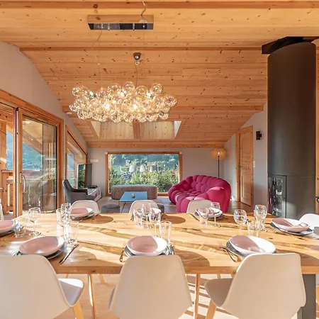 Nouveau ! Chalet Octopussy Avec Jacuzzi Et Sauna, 4 Chambres Pour 8 Personnes Les Gets Buitenkant foto